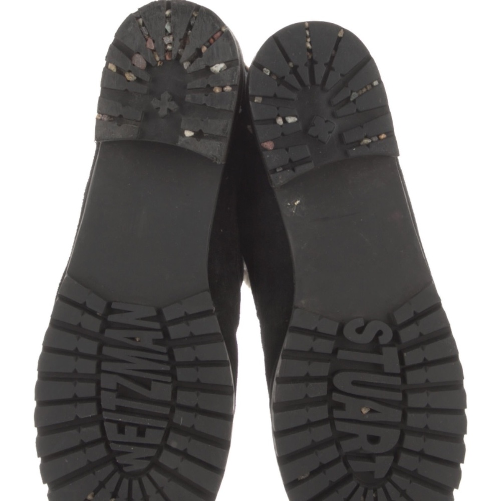 Stuart Weitzman Black Luge Suede & Faux Fur Lace-up Boots - Picture 3 of 6